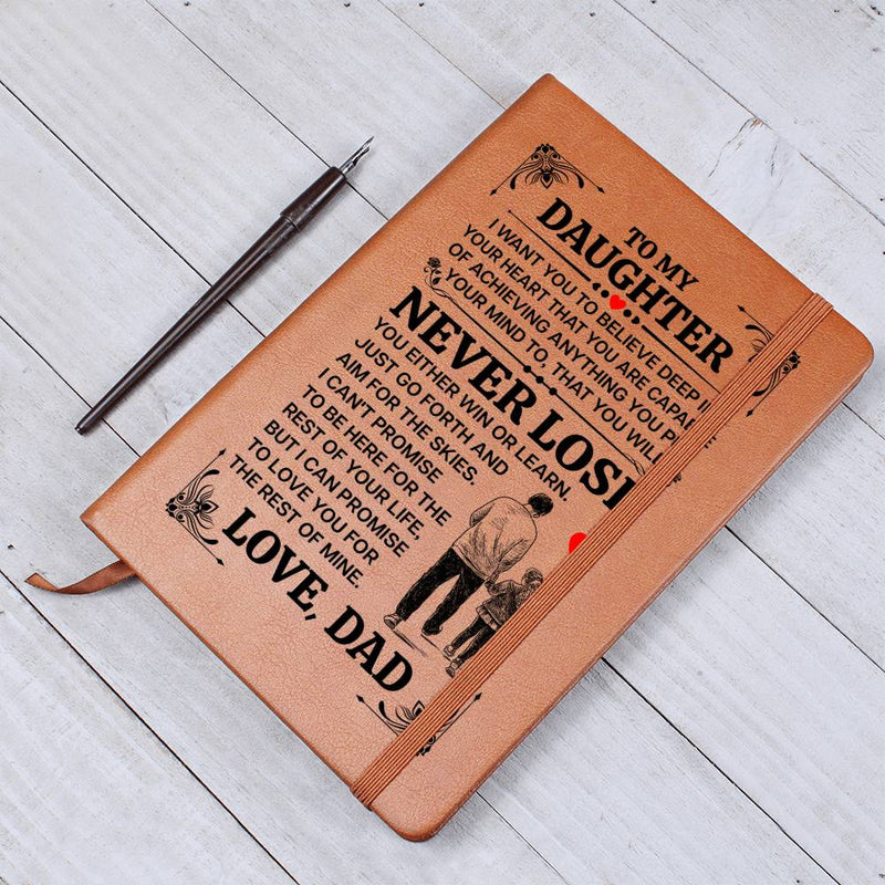 To My Daughter Promise – Leather Journal
