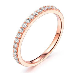 Sterling Silver Ring with Moissanite  Stones